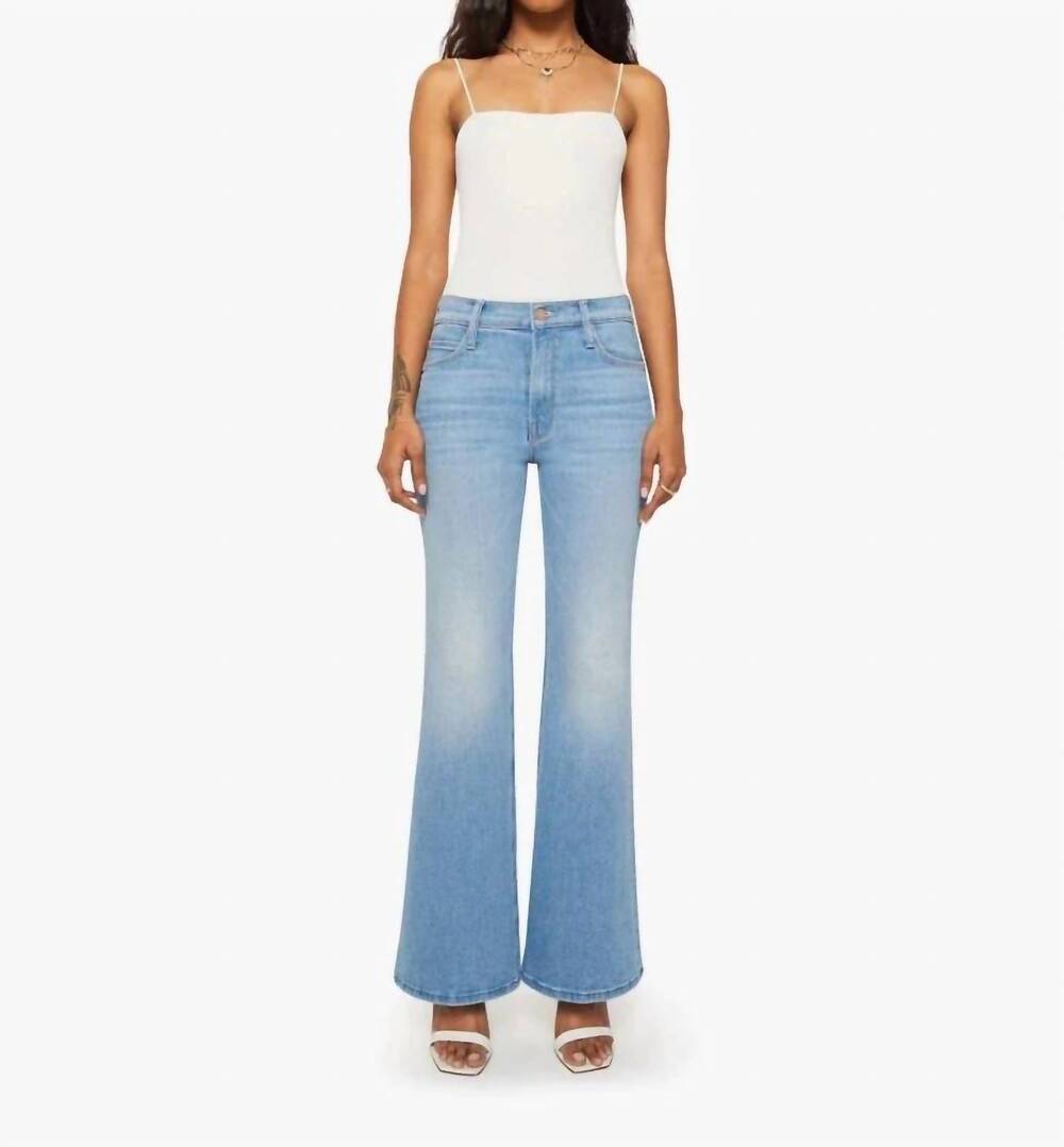 NEW MOTHER lil doozy jeans in denim blue